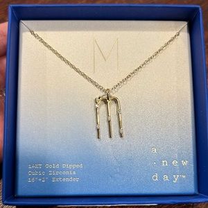 A New Day “M” Necklace